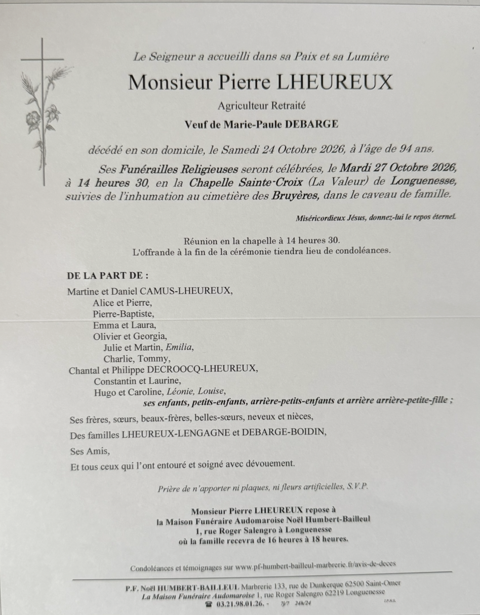 Avis de décès